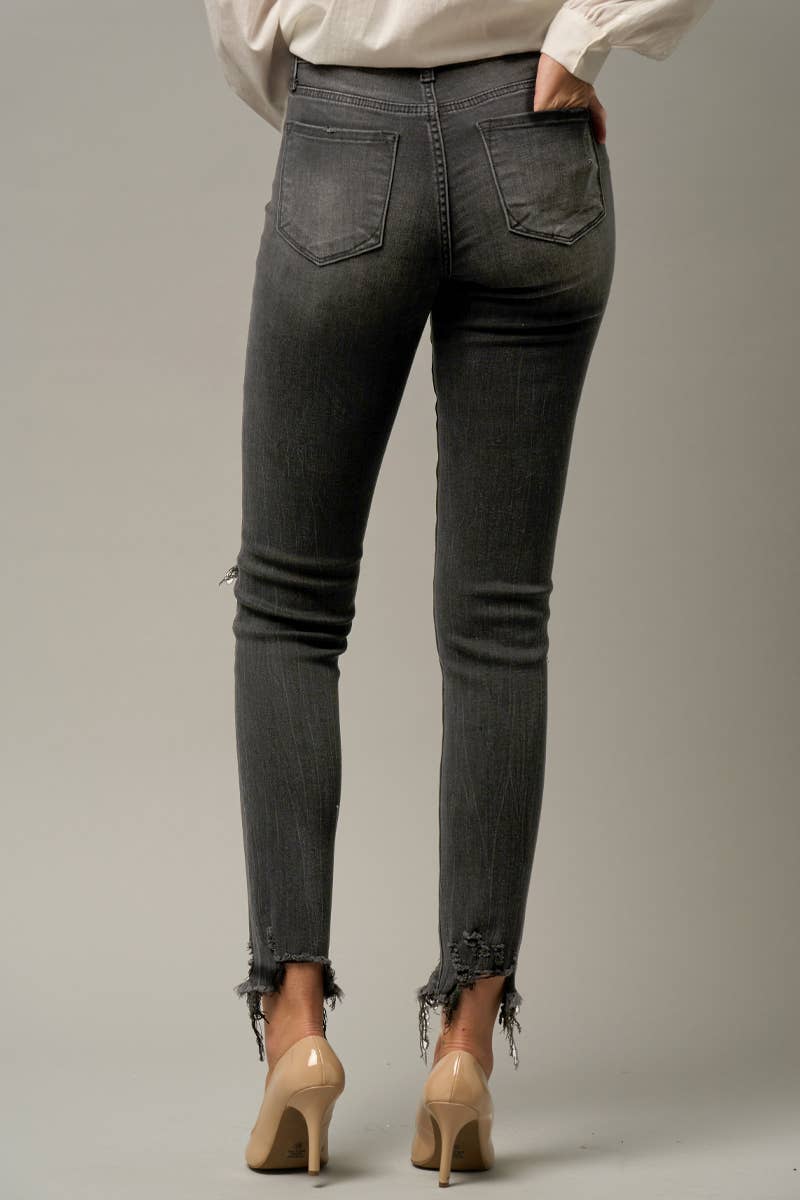 Stretch Mid Rise Skinny Jeans