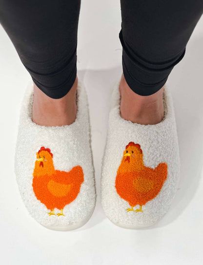 AFC Fuzzy Chicken Slippers- Adult