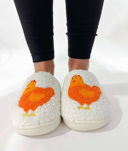 AFC Fuzzy Chicken Slippers- Adult