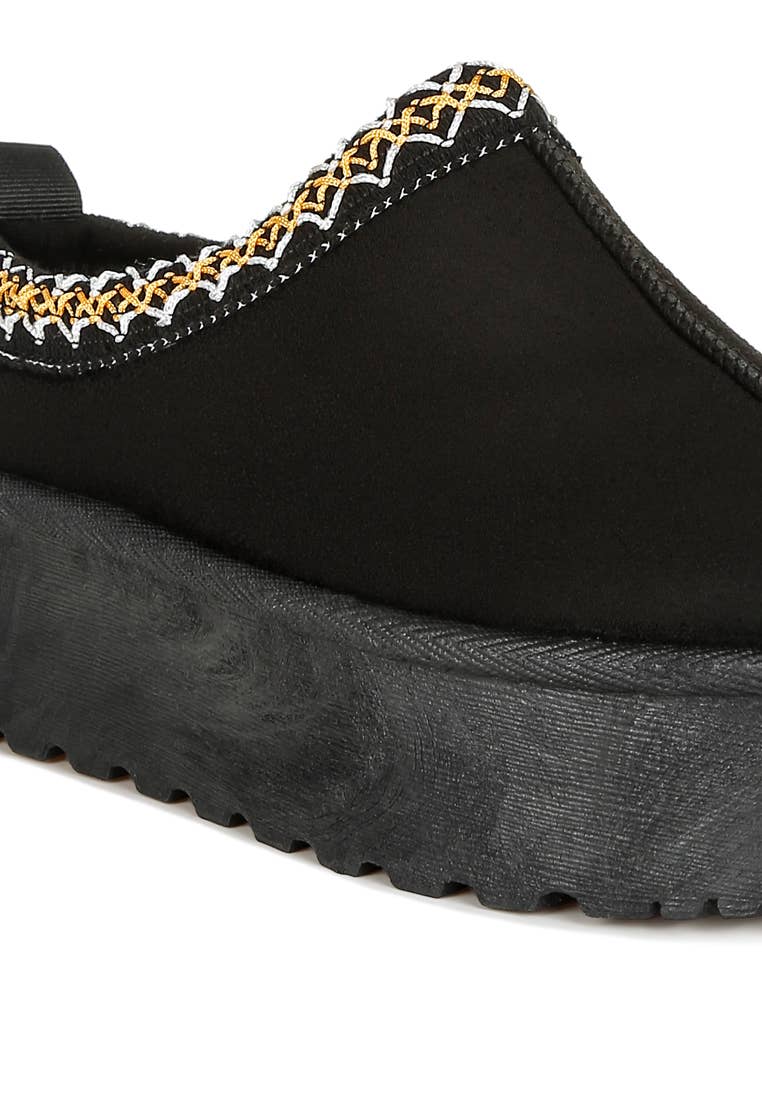 Jesters Embroidered Platform Classic Slip-On