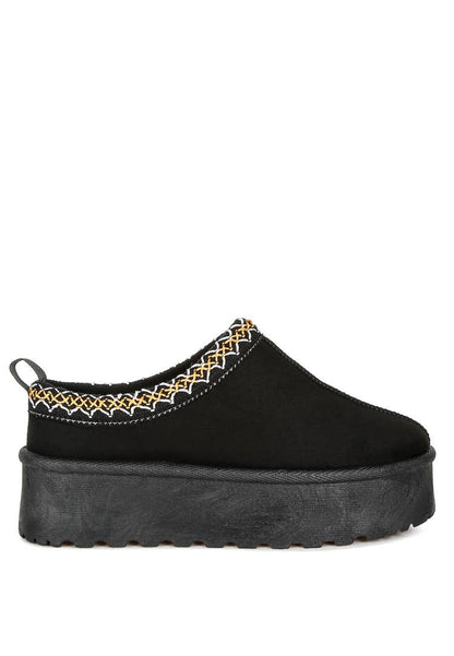 Jesters Embroidered Platform Classic Slip-On