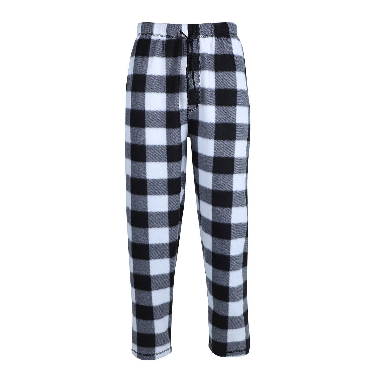 LeeHanTon Men's Plaid Fleece Pajama Pant