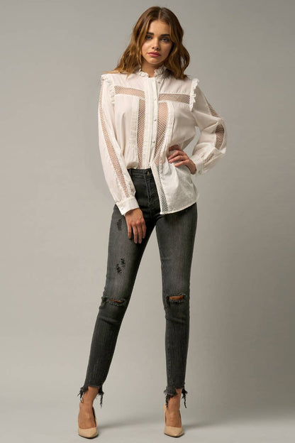 Stretch Mid Rise Skinny Jeans