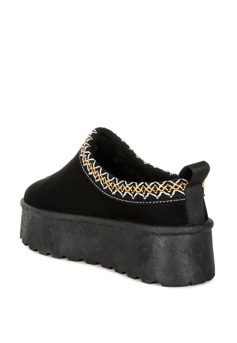 Jesters Embroidered Platform Classic Slip-On