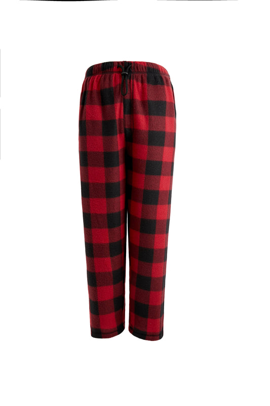 LeeHanTon Men's Plaid Fleece Pajama Pant