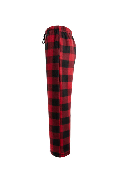 LeeHanTon Men's Plaid Fleece Pajama Pant